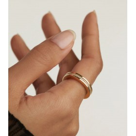 Anello PDPAOLA Infinity Gold Argento AN01-630-12