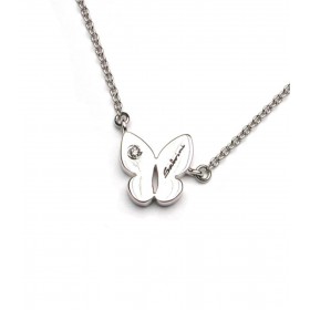 Collana Salvini Happiness Farfalla Oro Bianco e Diamante 0,01ct 20018754