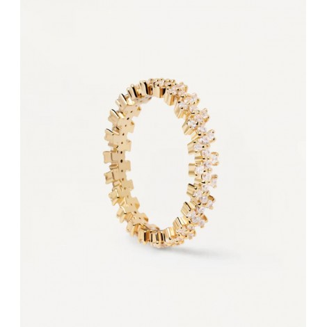 Anello PDPAOLA Crown Gold Argento AN01-670-12