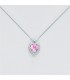 Collana Miluna Cuore Zaffiro Rosa 0,48 ct Diamanti 0.10 ct G SI CLD4459