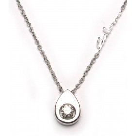 Collana Salvini Goccia Di Cielo Oro Bianco e Diamante 0,30 H VS 20024243