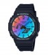 Casio G-Shock Classic GA-2100SR-1AER Nero Multicolor Orologio Uomo