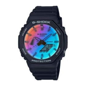 Casio G-Shock Classic GA-2100SR-1AER Nero Multicolor Orologio Uomo