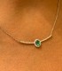 Collana Donna Salvini Oro Bianco con Diamanti 0,17ct e Smeraldo 0,30ct 20068885 dettaglio