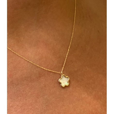 Collana Fiore Oro Giallo 9kt Madreperla 9GAG51576 dettagli