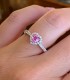 Anello Miluna Cuore Zaffiro Rosa 0,48 ct Diamanti 0.20 ct G SI LID3549 dettagli