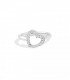 Anello ReCarlo Anniversary Cuore Filo Oro Bianco 18 Kt Diamante 0,31ct F VS  R01CU009/031