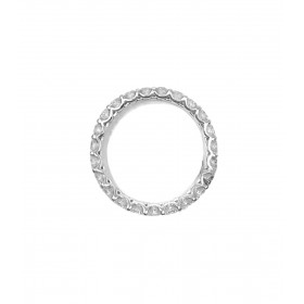 Anello Fedina a Giro Davite & Delucchi Oro bianco 18kt Diamanti 1,63ct AA030730 retro