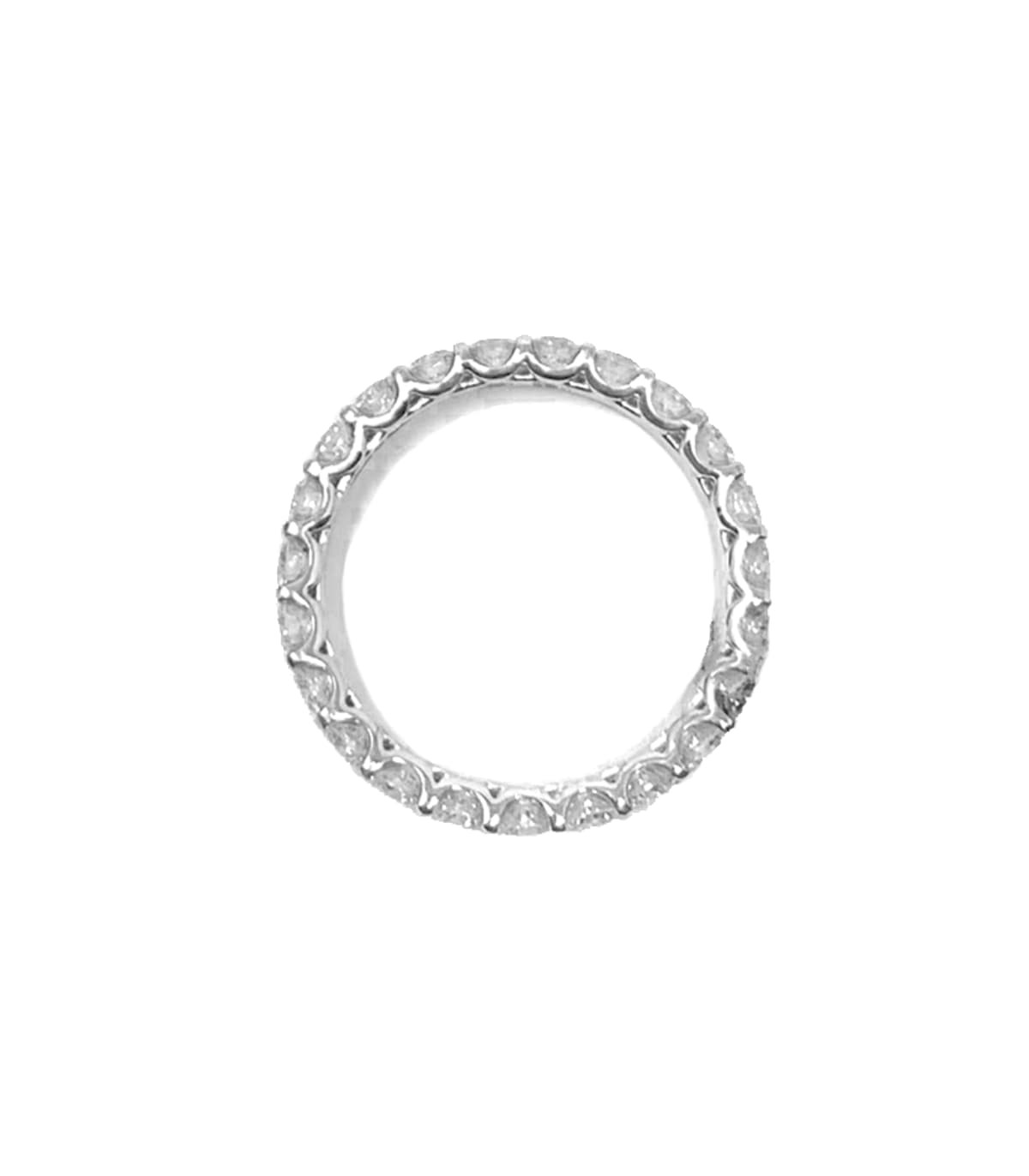 Anello Fedina a Giro Davite Delucchi Oro bianco 18kt Diamanti 1 63ct AA030730 MiRaggi