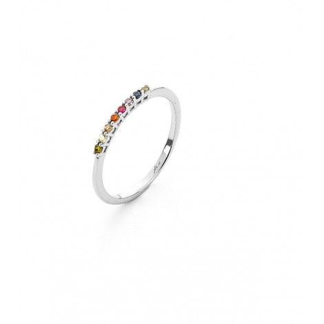 Anello Cesare Paciotti Argento Zirconi Colorati 4UAN4920W