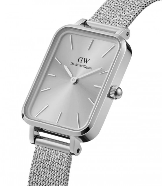 Daniel Wellington Petite Ashfield Orologio Donna, 32mm, in Maglia, Nero