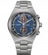 Orologio Citizen Crono SuperTitanio 7090 Silver Blu Marrone CA7090-87L