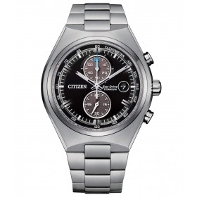 Orologio Citizen Crono SuperTitanio 7090 Silver Nero Marrone CA7090-87E