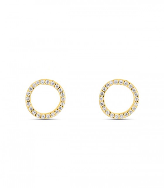 Orecchini A Borchie Oro Giallo 9 Carati - IN SCATOLA REGALO - Foto 4