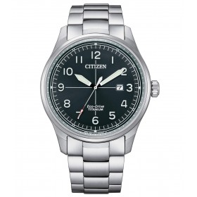 Orologio Citizen SuperTitanio 7570 Silver Verde BM7570-80X