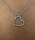 Collana Miluna Collezione Diamantissima Argento 5 Diamanti 0,035 G SI Cuore Medio  CLD4469