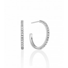 Orecchini Miluna Collezione Diamantissima Argento 6 Diamanti 0,02 G SI Cherchi ERD2645