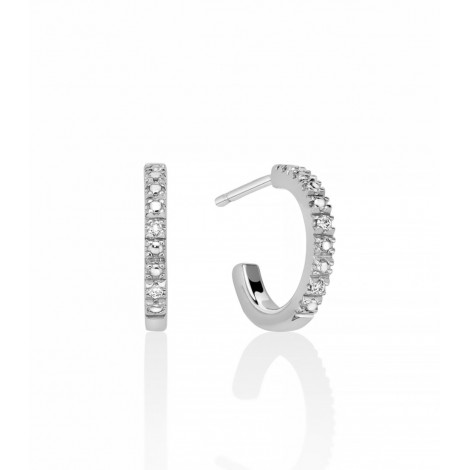 Orecchini Miluna Collezione Diamantissima Argento 4 Diamanti 0,028 G SI Cherchi ERD2646