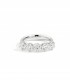 Anello Re Carlo Collezione Anniversary Oro Bianco 18kt Diamanti 0,35 Kt F VS R01MZ014/035