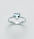 Anello Miluna Oro Bianco 18kt Acquamarina 0,02ct