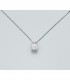 Collana Miluna Oro Bianco 9kt Diamante 0,01 ct G SI