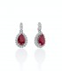 Orecchini Miluna Rubino 0,92 ct 40 Diamanti 0,20ct ERD2625