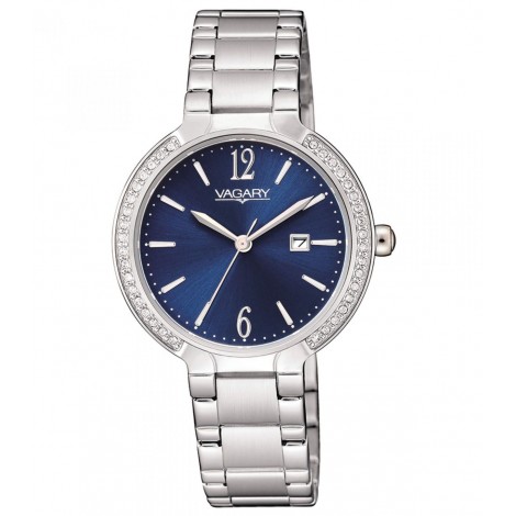 Orologio Vagary Flair Lady 32mm Silver Blu Cristalli IU3-011-71