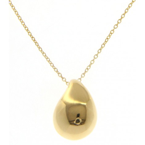 Collana Oro Giallo 18kt Pendente Goccia