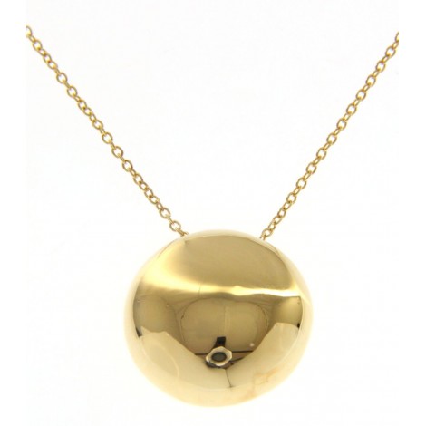 Collana Pendente Tondo Oro Giallo 18kt