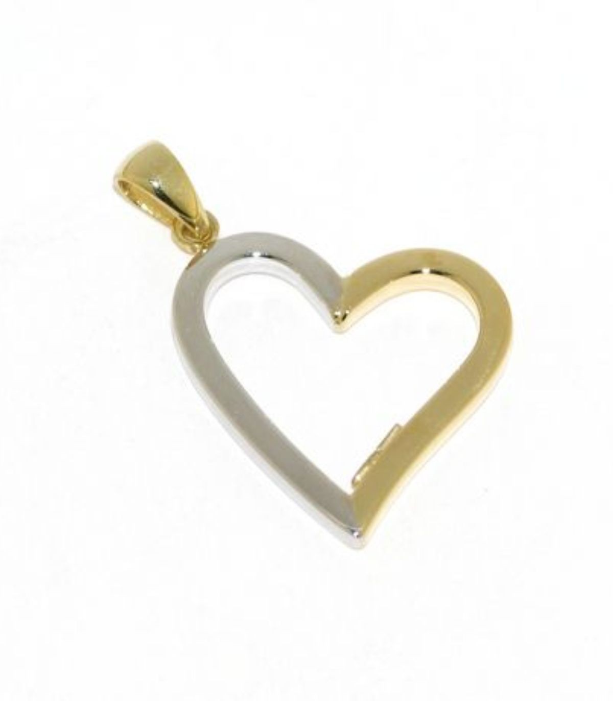 Ciondolo sacro cuore grande in oro 18kt
