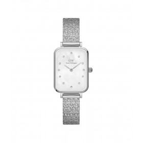 Daniel Wellington Orologio Solo Tempo Quadro Lumine Pressed Silver DW00100580