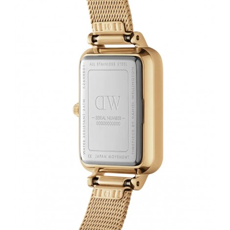 Daniel Wellington Orologio Solo Tempo Quadro Lumine Pressed Gold DW00100582