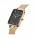 Daniel Wellington Orologio Solo Tempo Quadro Pressed Evergold Black DW00100557