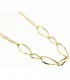 Collana Sette Ovali Doppia Catena Roll-On Oro Giallo 18kt