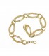 Bracciale Ovali Seghettati Oro Giallo 18kt