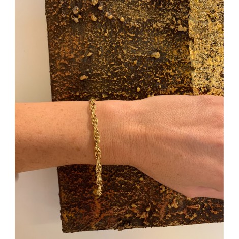 Bracciale Ovali Lisci Intrecciati Oro Giallo 18kt