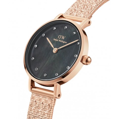 Daniel Wellington Orologio Solo Tempo Petite Lumine Pressed Madreperla Nero DW00100591