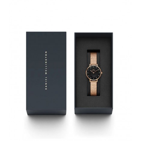 Daniel Wellington Orologio Solo Tempo Petite Lumine Pressed Madreperla Nero DW00100591