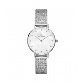 Daniel Wellington Orologio Solo Tempo Petite Lumine Pressed Madreperla Silver DW00100592