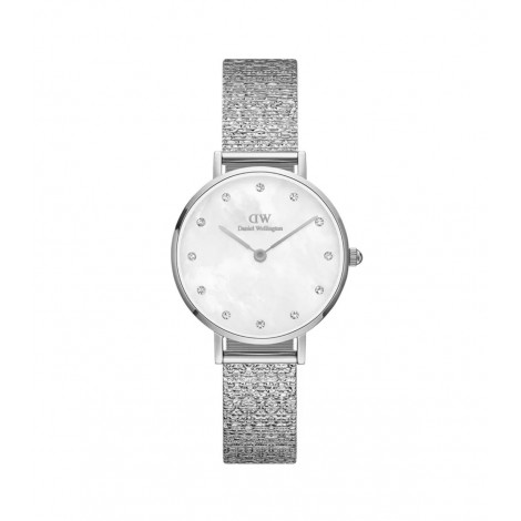 Daniel Wellington Orologio Solo Tempo Petite Lumine Pressed Madreperla Silver DW00100592