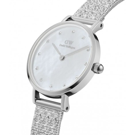 Daniel Wellington Orologio Solo Tempo Petite Lumine Pressed Madreperla Silver DW00100592