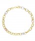 Bracciale Tre Ori Ovale Oro Giallo/Oro Rosa/Oro Bianco