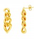 Orecchini Pendenti Catena Groumette Oro Giallo 18kt