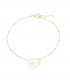 Bracciale Cuore Traforato Scritta Amour Oro Giallo 18kt