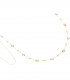 Collana Tre Ori Sfere Lisce Oro Giallo-Oro Bianco-Oro Rosa