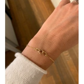 Bracciale Ovali Intrecciati Oro 18kt Tricolore