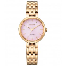 Orologio Citizen Lady Eco Drive Solo Tempo Placcato Oro Rosa EM0993-82X