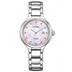 Orologio Citizen Lady Super Titanio Eco Drive Solo Tempo EW2680-84Y
