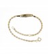 Bracciale Maglia Busco Targhetta Centrale Oro Giallo 18kt