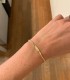 Bracciale Maglia Busco Targhetta Centrale Oro Giallo 18kt